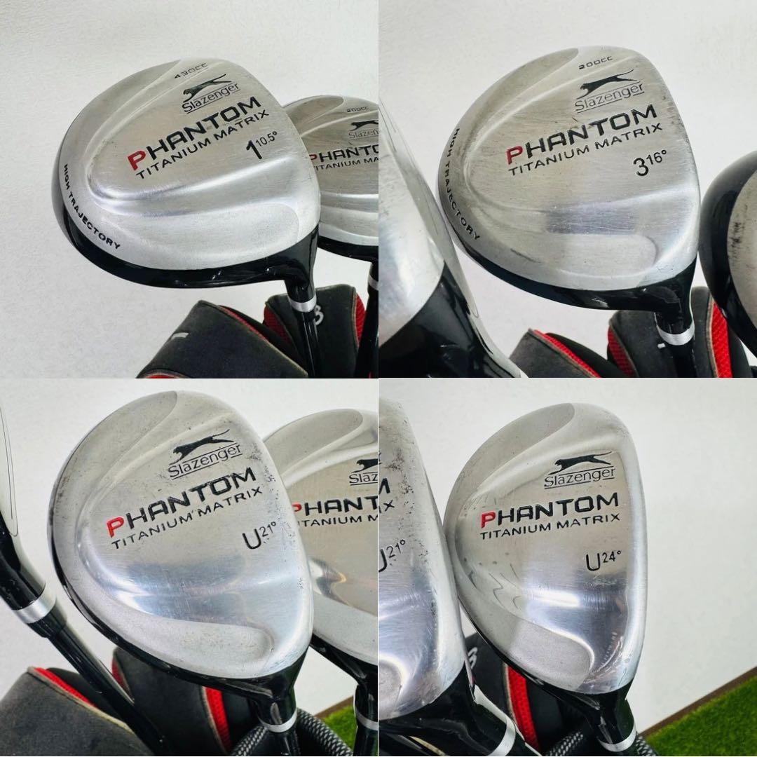 【初心者男性用】slazenger PHANTOM レクサス ゴルフクラブセット