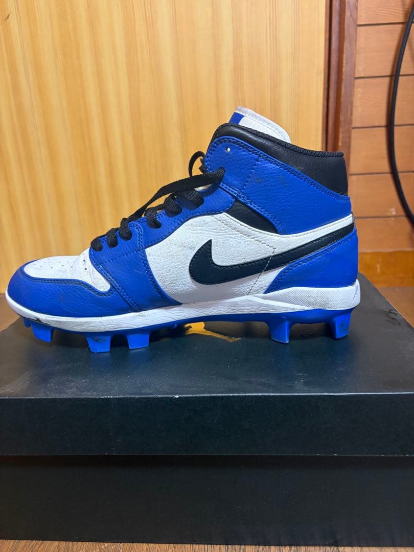 Nike ハイカット スパイクシューズ 青/白/黒