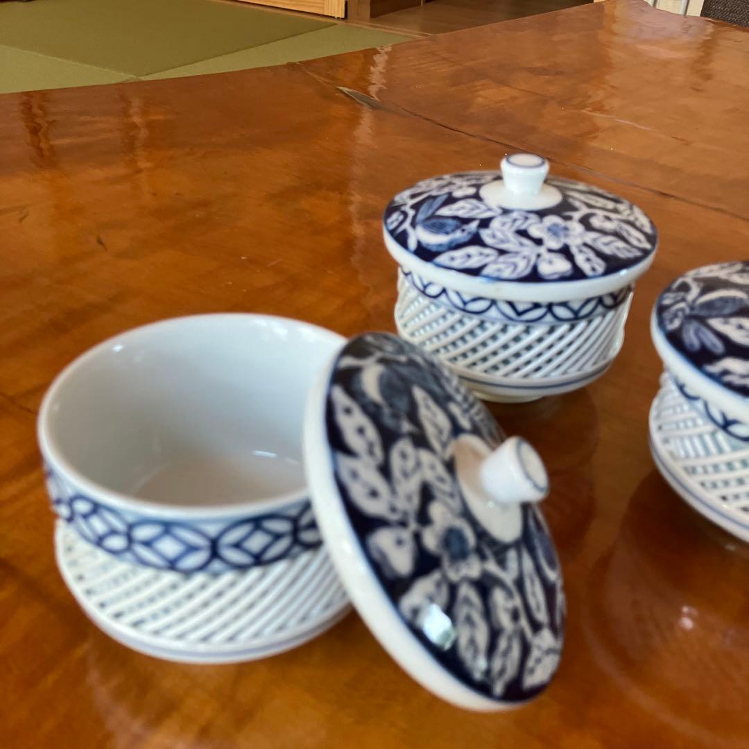 有田焼　墨山水土瓶茶器揃