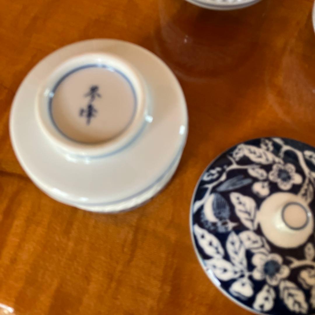 有田焼　墨山水土瓶茶器揃
