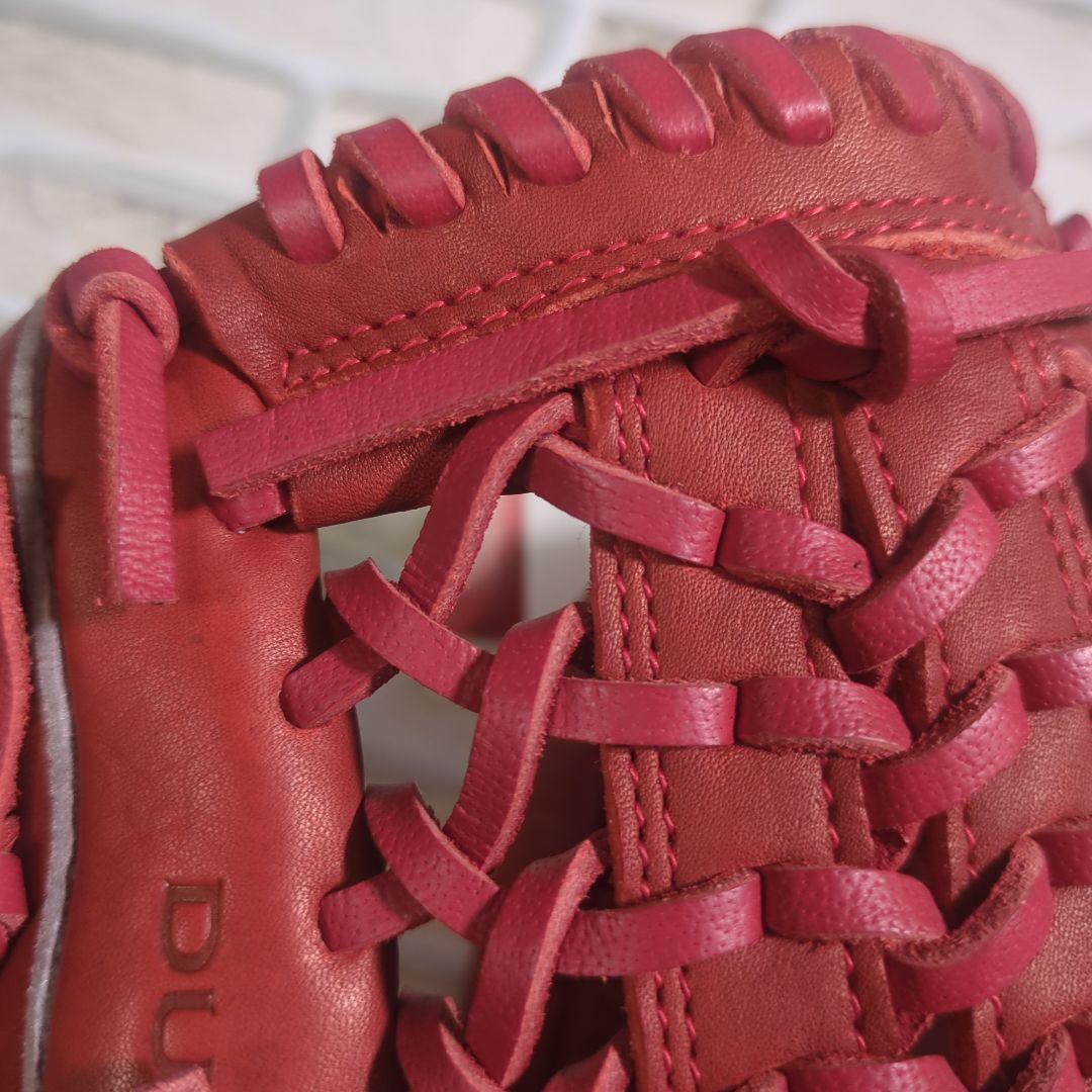 【未使用・タブ付き・左】Rawlings 軟式グローブ M ジュニア レッド