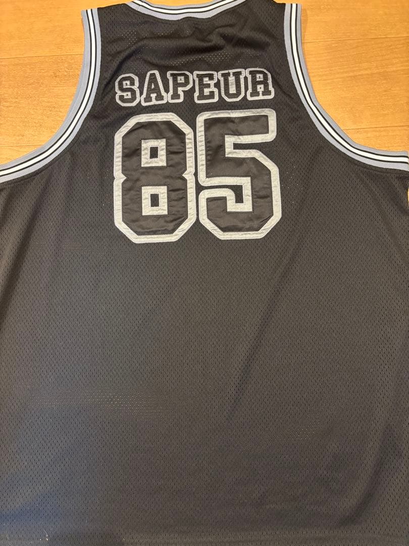 値引き不可　SAPEur メッシュタンクトップ XL ブラック