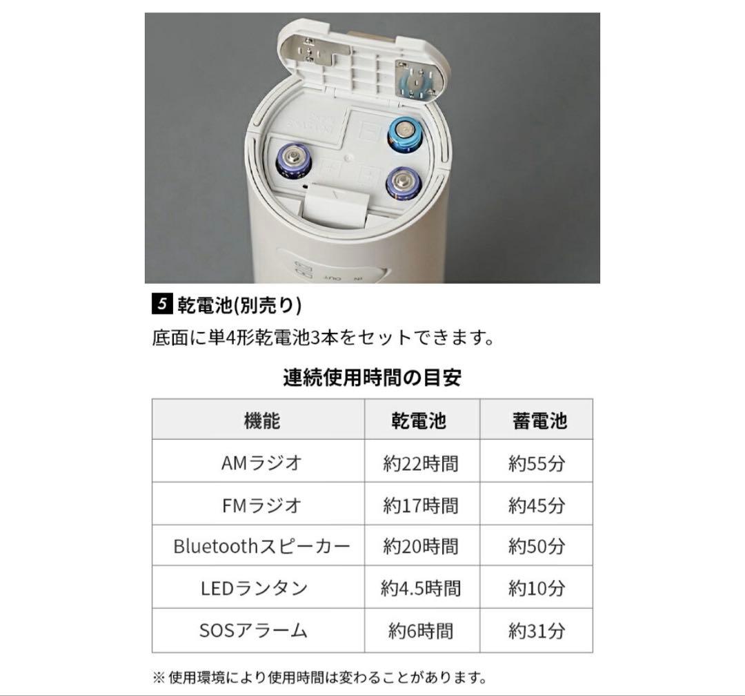 多機能ラジオ ±0 防水防災 XAR-J010 スマホ充電　プラスマイナスゼロ