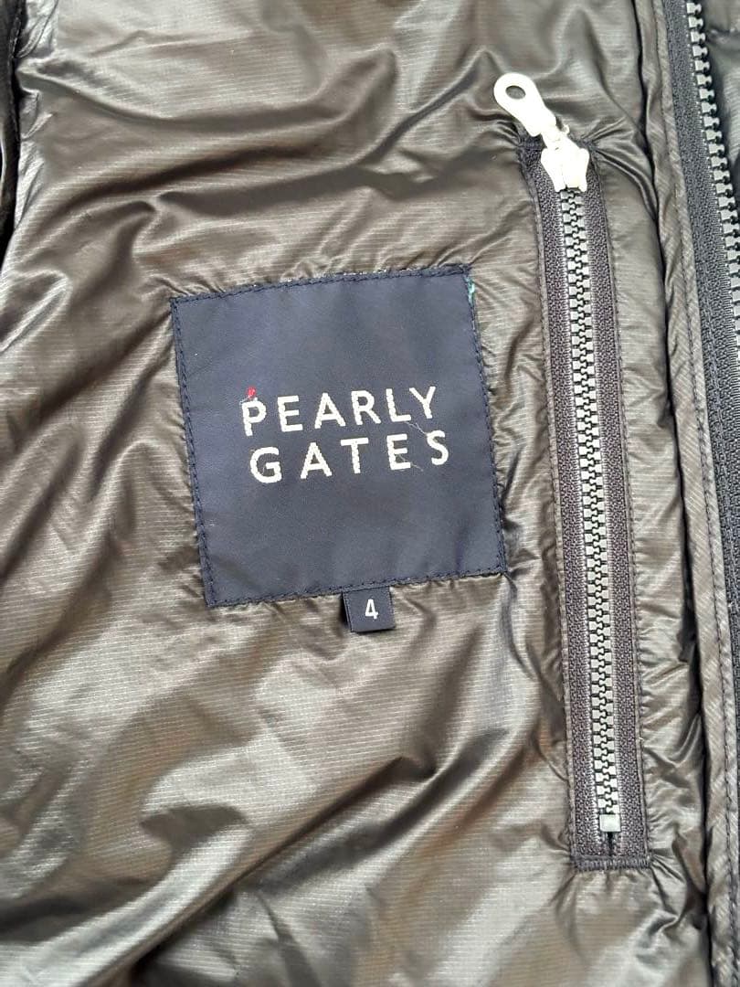 美品　PEARLY GATES ライトダウンジャケット　4 ブラック