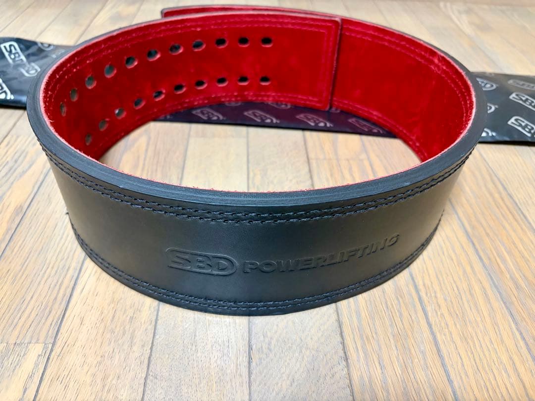 SBD パワーリフティングベルト XLサイズ 10mm 10cm 新ロゴ