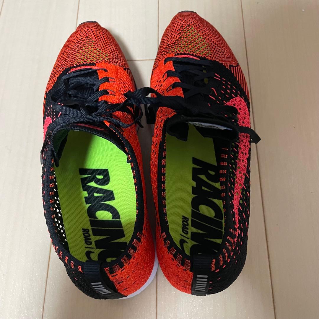 【新品✨超希少✨】 NIKE フライニットレーサー　赤×黒×オレンジ　ランニング