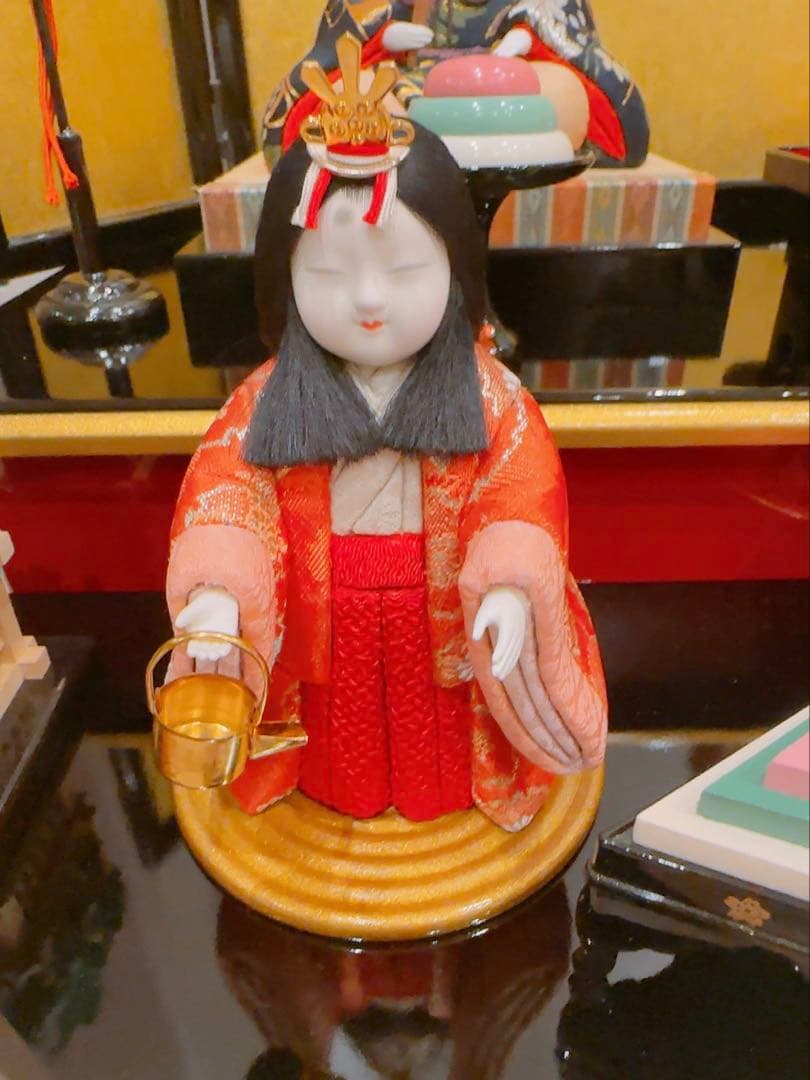 【美品】　真多呂人形　雛人形　五人飾り　真多呂監修　寿宝雛　江戸木目込み