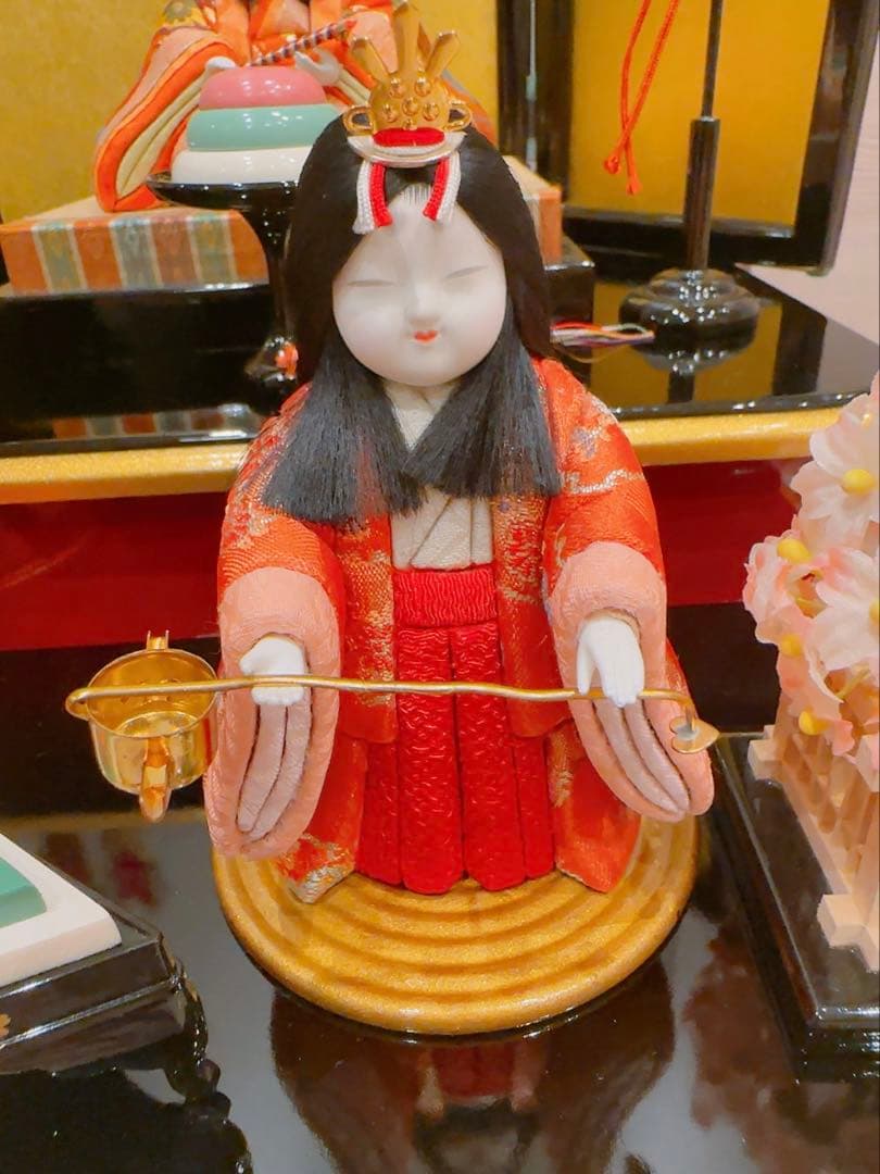 【美品】　真多呂人形　雛人形　五人飾り　真多呂監修　寿宝雛　江戸木目込み