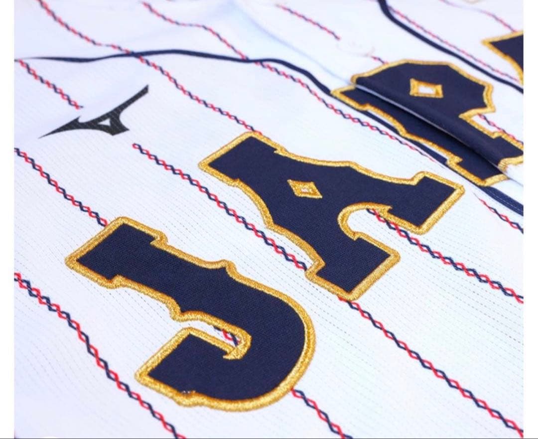 中野拓夢 侍ジャパン ホーム用 刺繍ユニフォーム L 未開封 日本代表