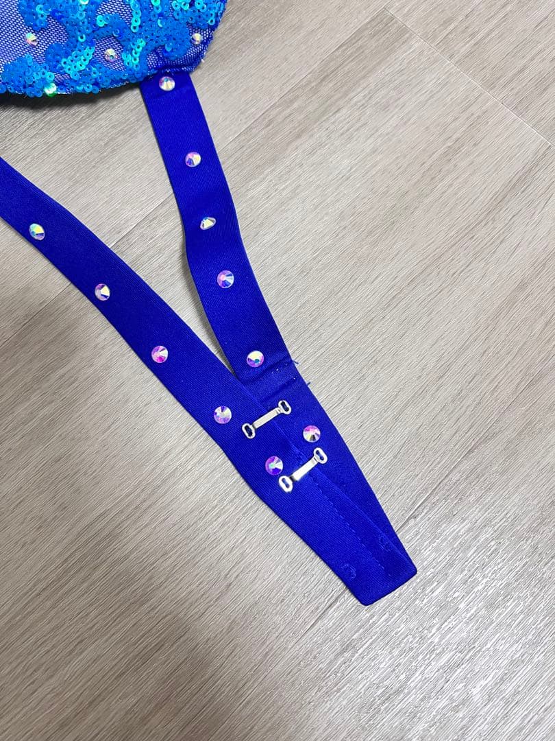 ベリーダンス　ブルー　衣装　セット