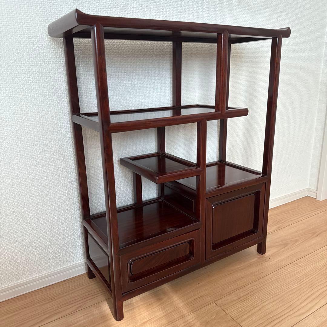 【美品】茶箪笥 飾り棚 和家具 引き出し付き