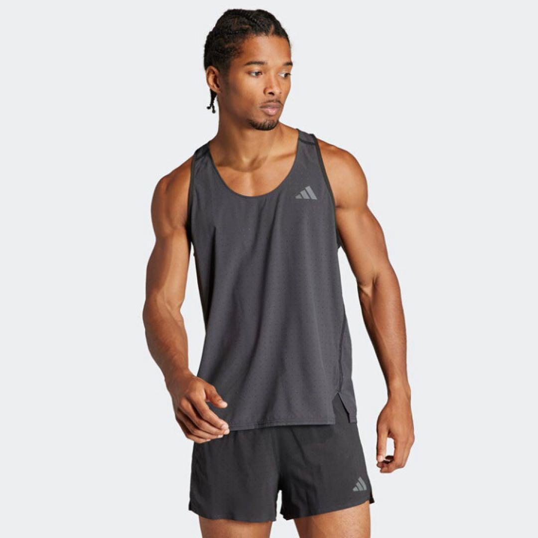 新品 アディダス　adidas メンズ　アディゼロ　ランニング　シングレット