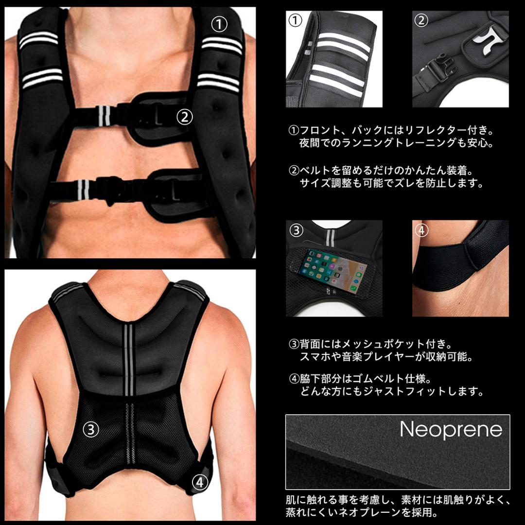 パワーウェイトベスト 10kg トレーニング器具 ウエイトベスト ウエイト