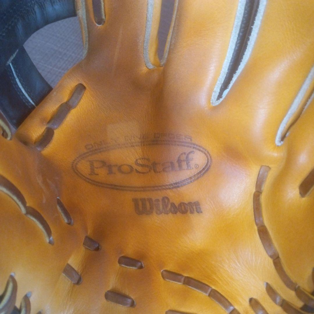 【プロ野球選手支給品】Wilson 硬式野球グローブ オレンジ/黒 8インチ