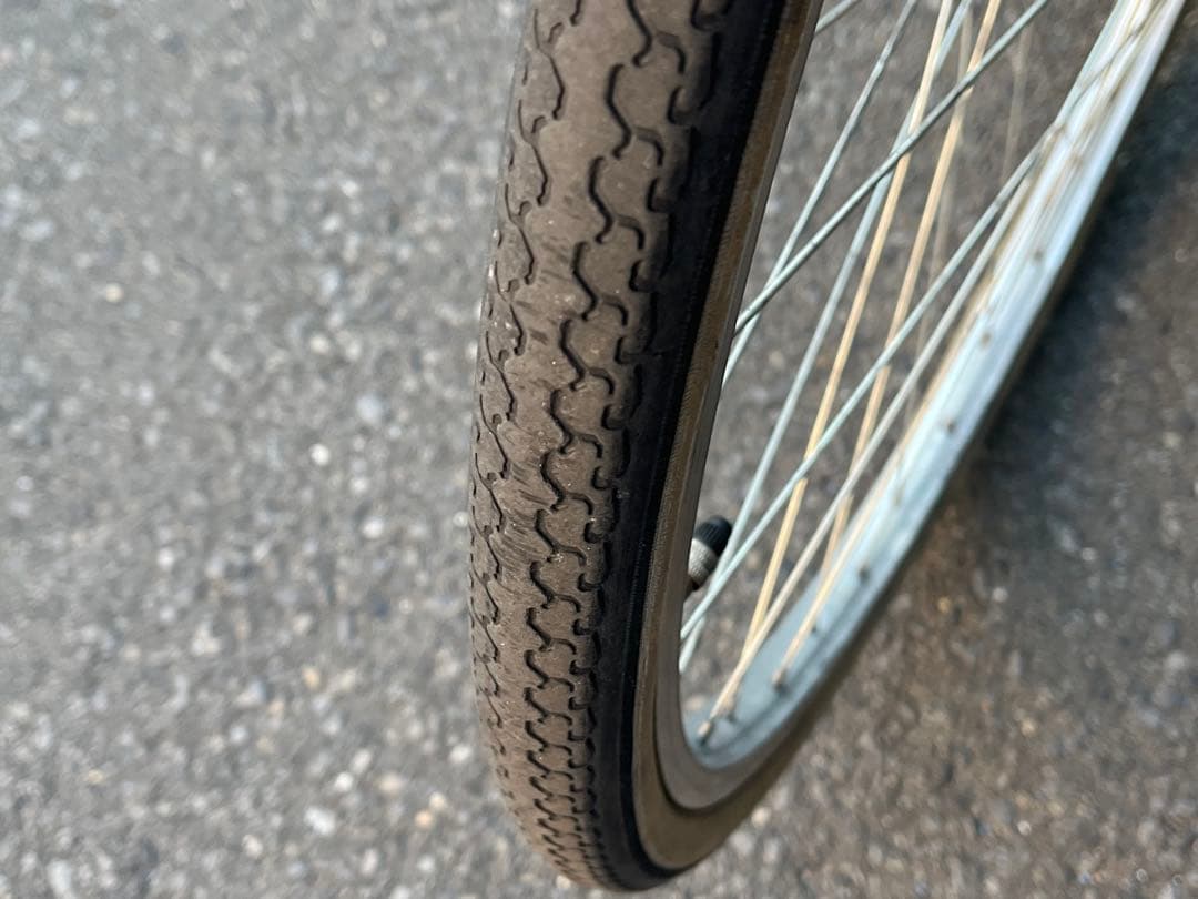 は*る様 中古LEDオートライト6段変速自転車★27インチ★大型カゴ★ミント※配