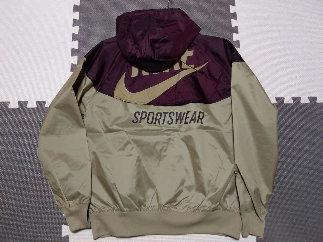 Nike ウィンドブレーカー ワインレッド ベージュ メンズ