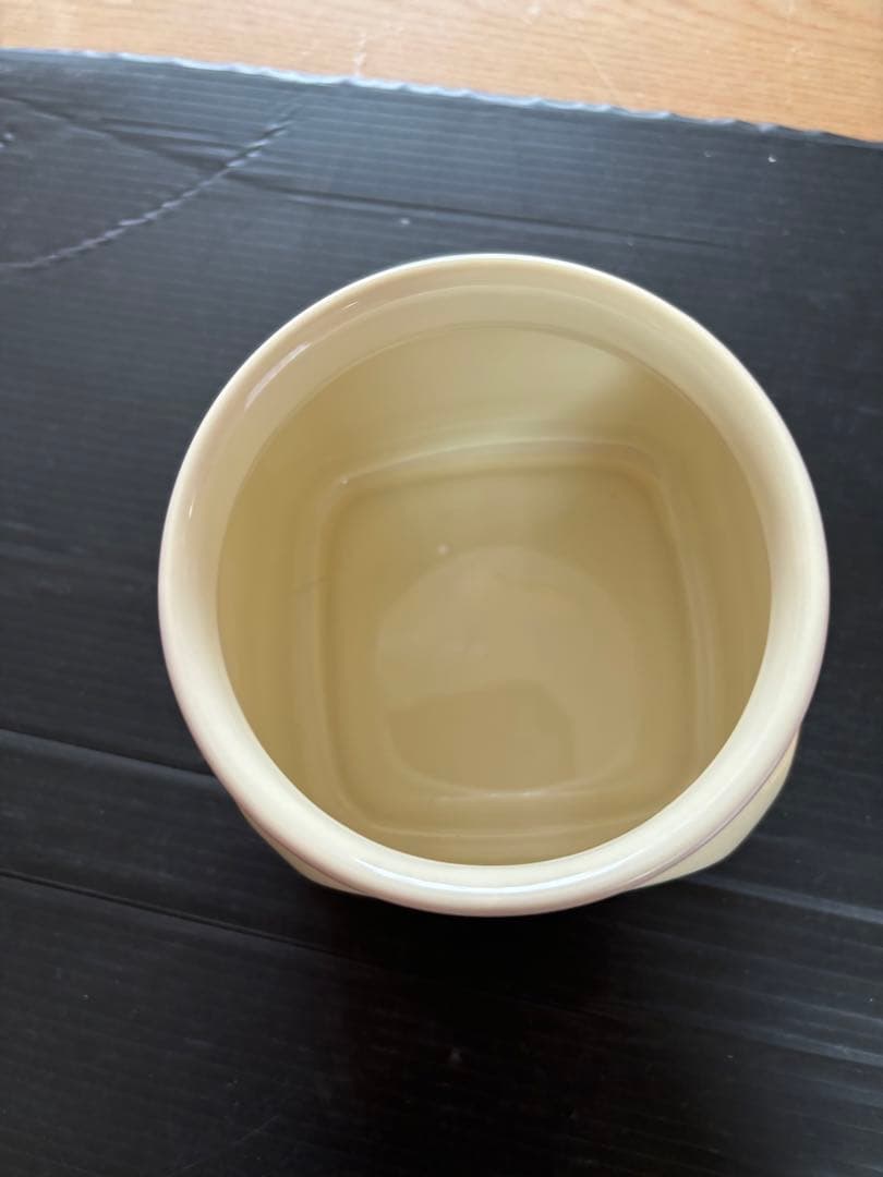 旧イマン ビビアンピンク　木蓋陶器キャニスター
