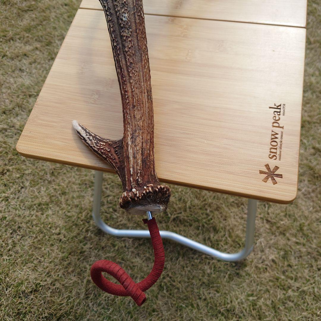 【希少品】鹿の角 ランタンハンガー （スウェード加工）