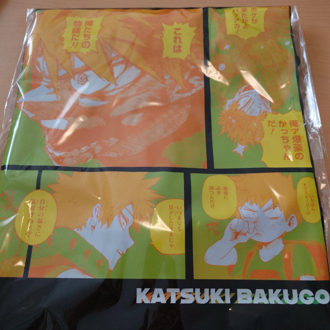 ヒロアカ　爆豪勝己 ポケット付きビッグシルエットTシャツ