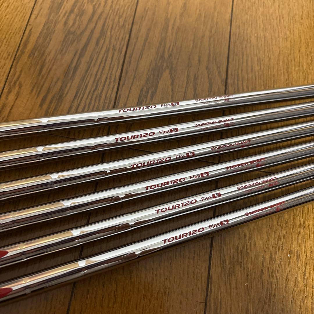 [美品]Modus Tour120 Flex S シャフト 6本セット