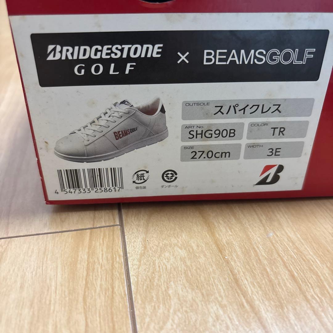 BEAMS GOLF ゴルフシューズ ホワイト　BRIDGESTONE GOLF