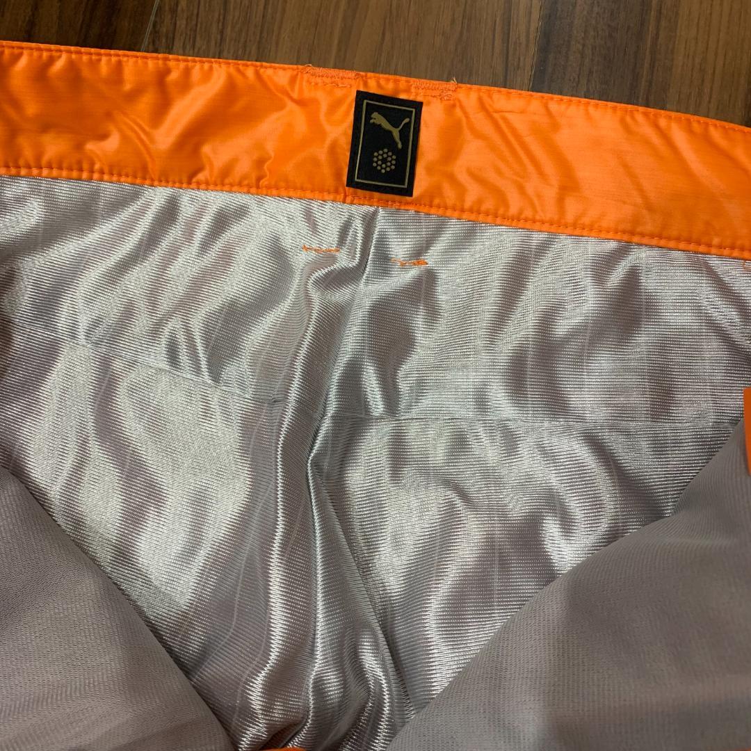 プーマ PUMA ロングパンツ キルティング ゴルフウェア オレンジ M