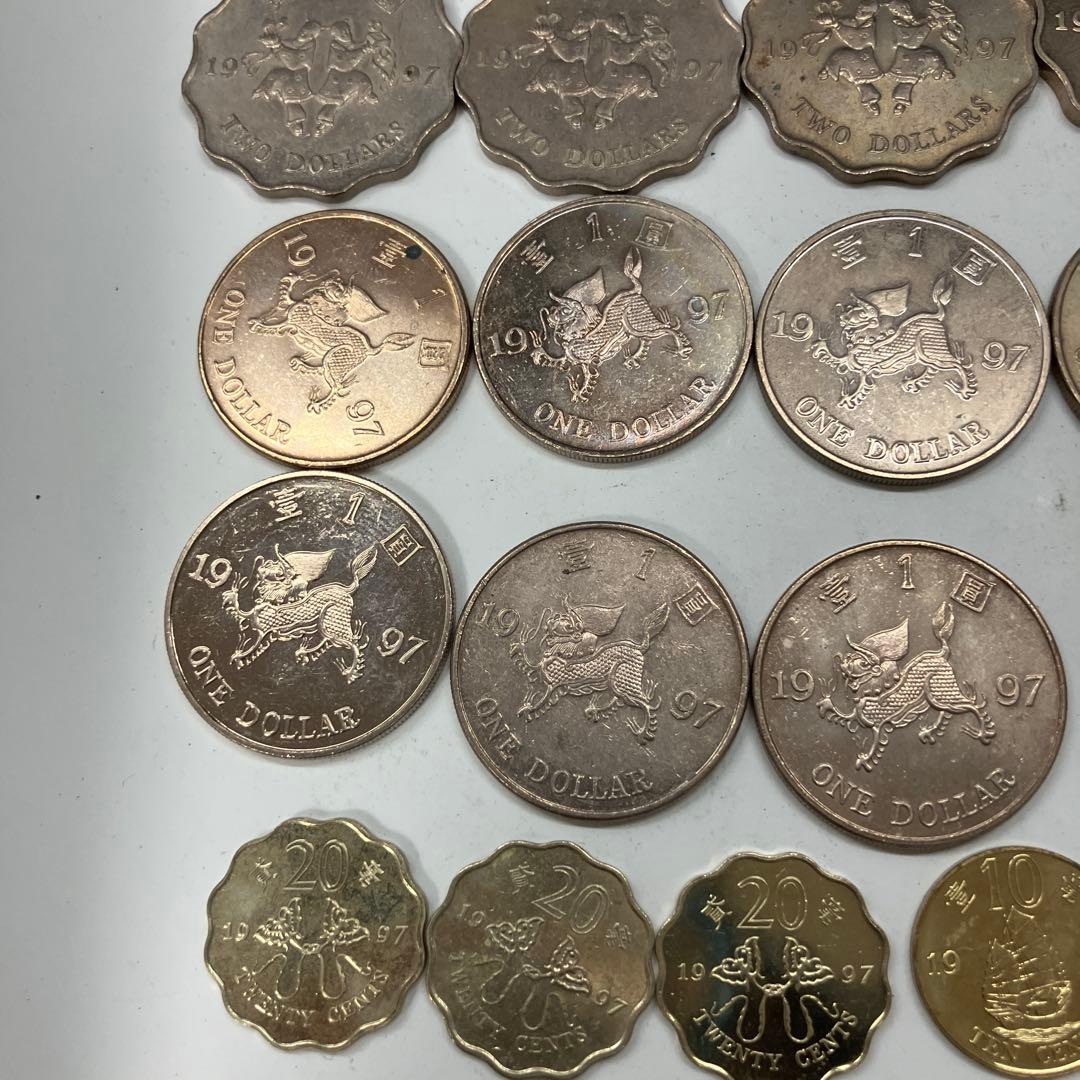 香港　1997年「一九九七紀念精鑄錢幣套裝」香港返還 記念硬貨　 まとめ