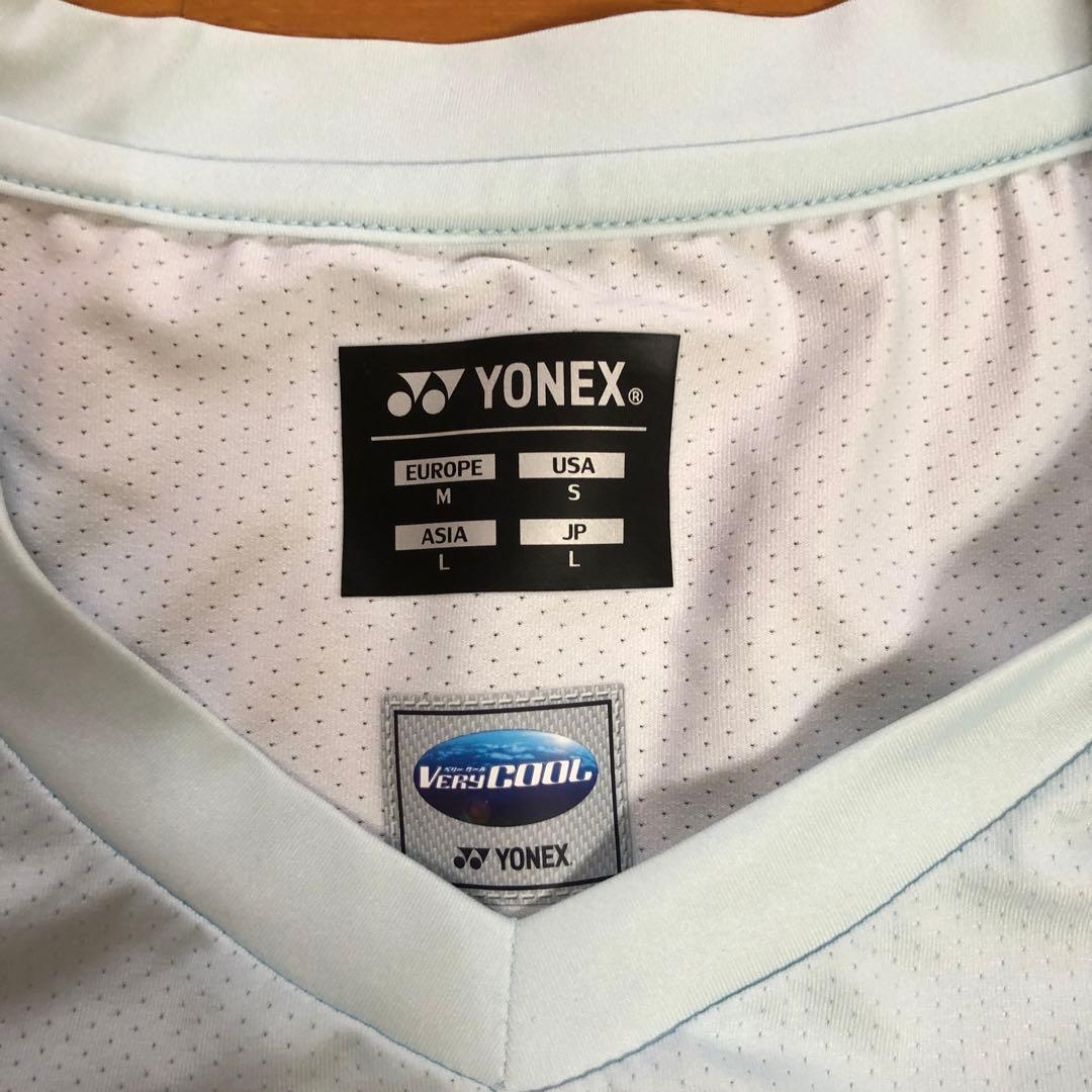 YONEX ヨネックス　UNIゲームシャツ　クリスタルブルー　Lサイズ