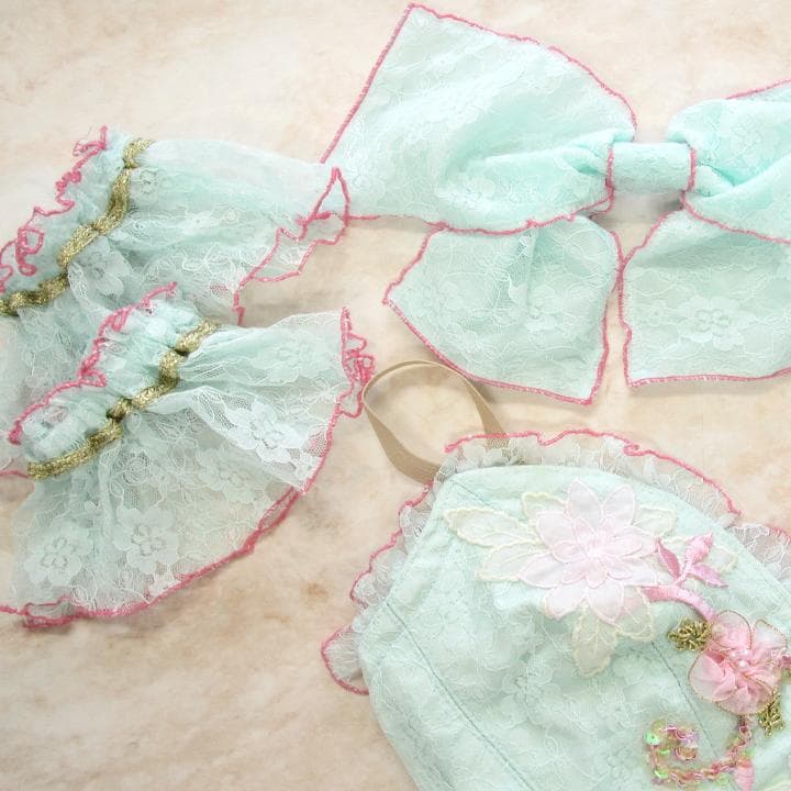 お値下げ　#145　バレエ　衣装　バレエ衣装　クラシックチュチュ　ミントグリーン