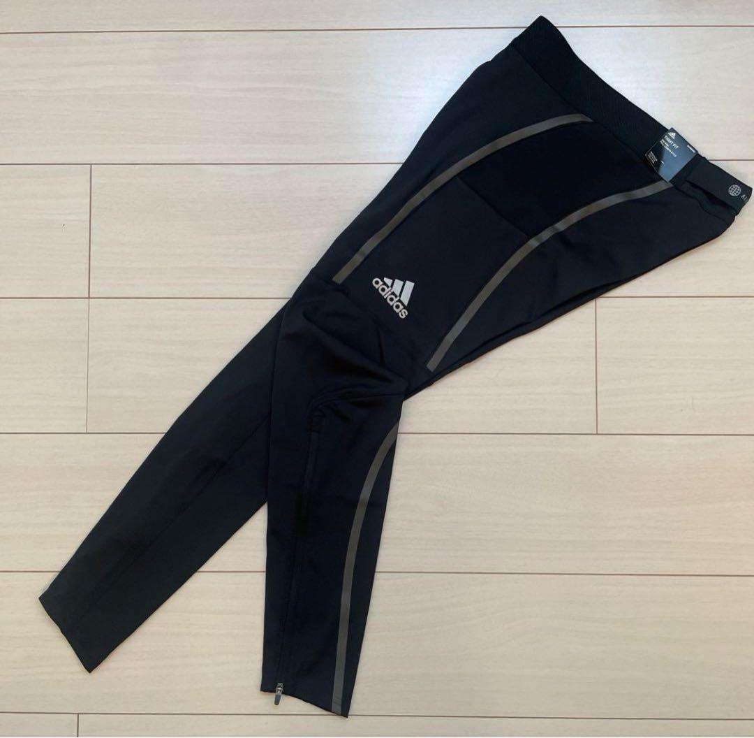 新品 M アディダス ランニング サタデー ロングタイツ バックポケット