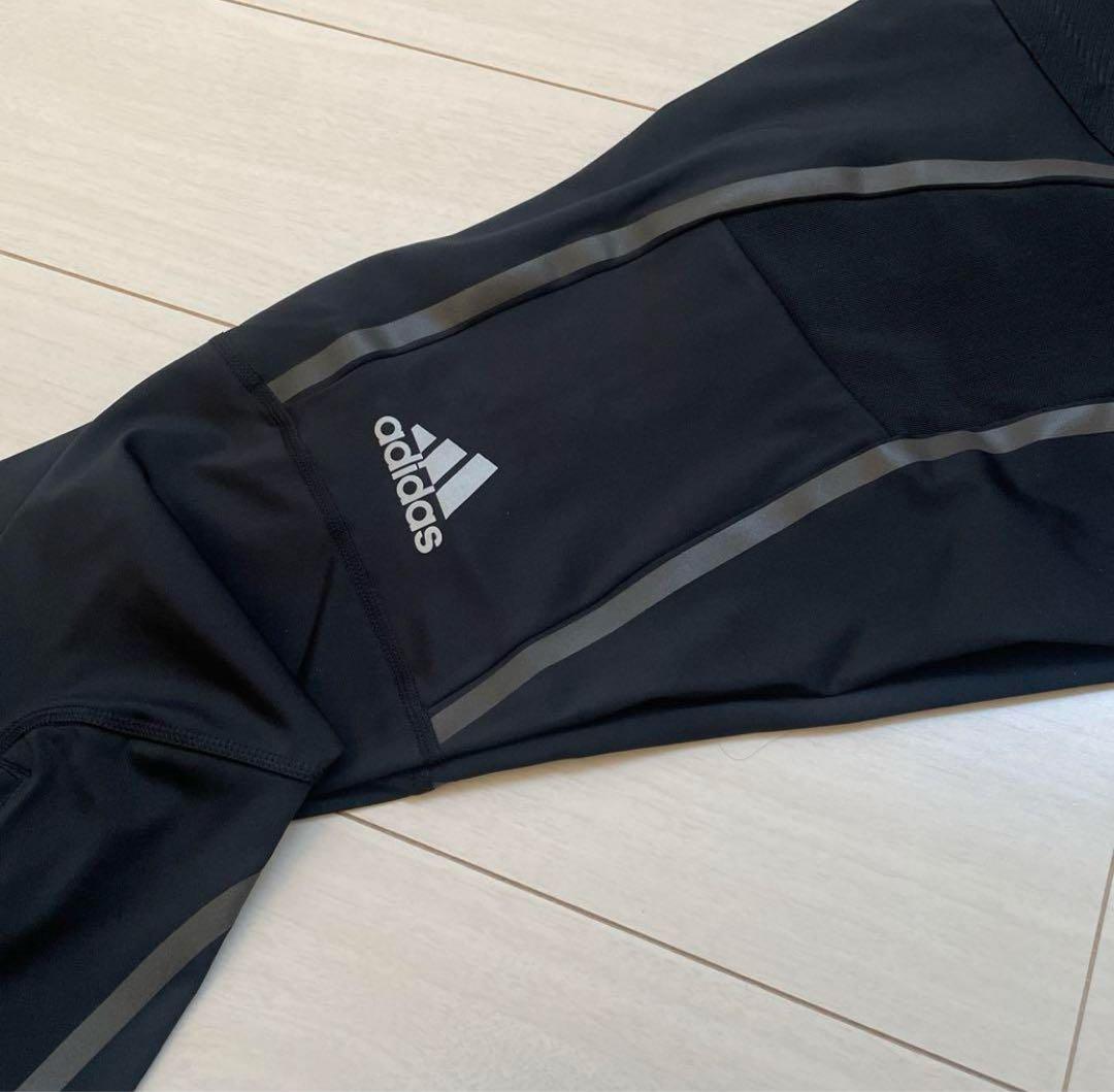新品 M アディダス ランニング サタデー ロングタイツ バックポケット