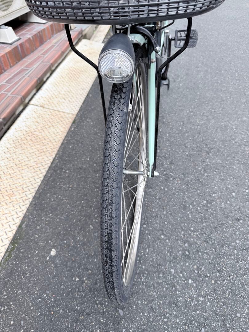 大阪府　パナソニック　電動アシスト自転車 ミントグリーン　26インチ