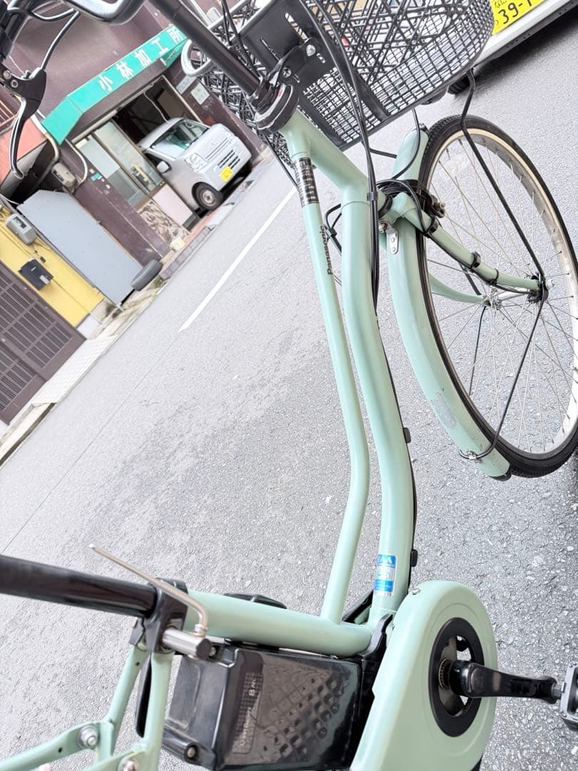 大阪府　パナソニック　電動アシスト自転車 ミントグリーン　26インチ