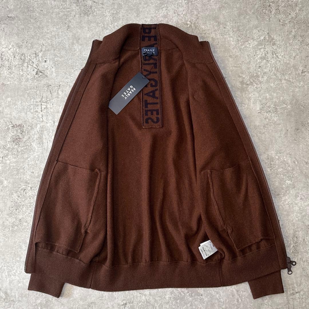 新品 パーリーゲイツ カシミヤ100% ジップ ニット セーター ジャケット 4