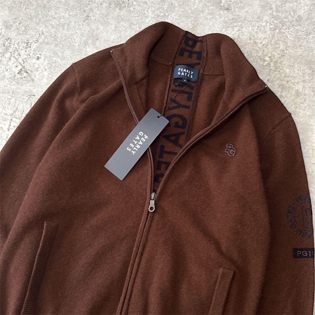 新品 パーリーゲイツ カシミヤ100% ジップ ニット セーター ジャケット 4