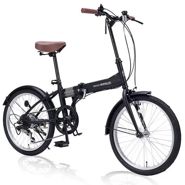 My Pallas 折りたたみ自転車 20インチ マットブラック 周辺パーツ付き