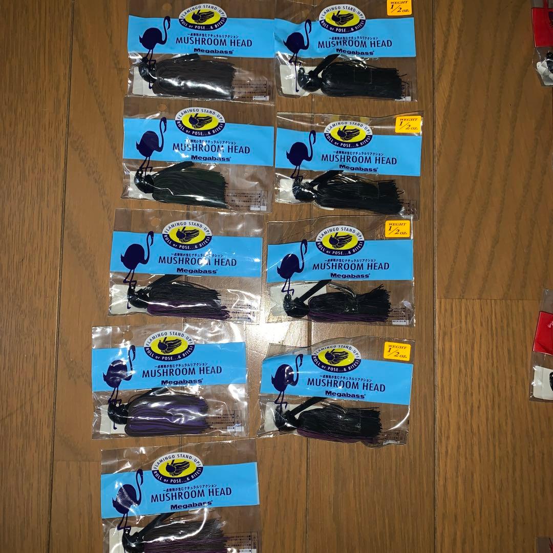 値下げ　メガバス　マッシュルームヘッド、エイリアンヘッド新品未開封20個セット