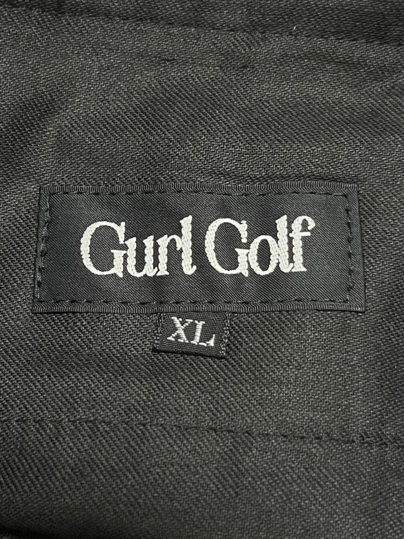 mid 90s club　Gurl Golf　ナイロンプルオーバー　/XL　黒