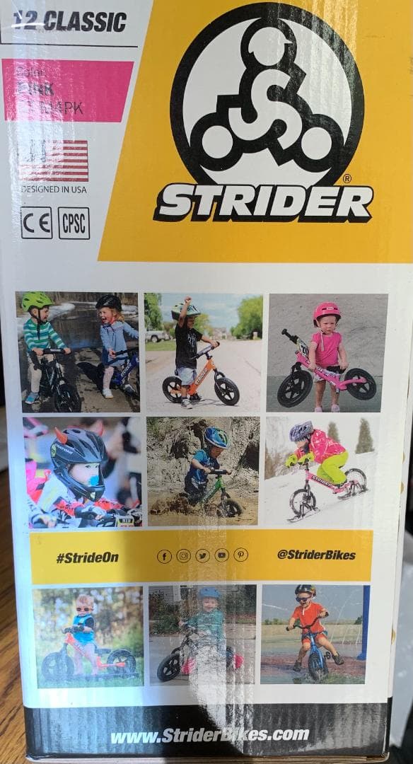 【BECK出品】 ストライダー　12インチ 本体 ピンク