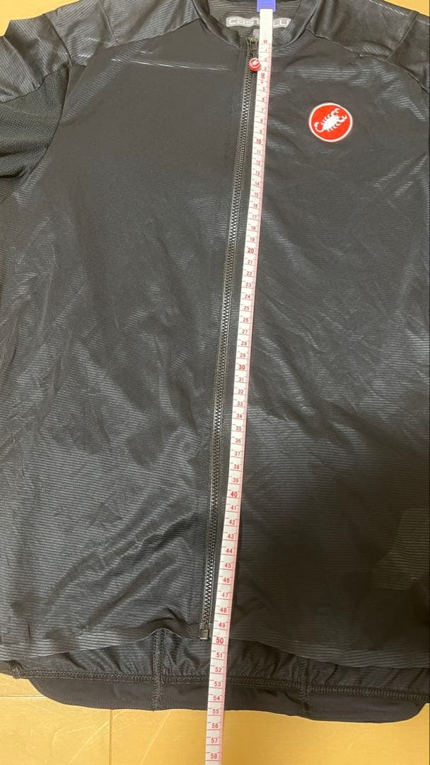 Castelli ブラック サイクルジャージ フルジップ