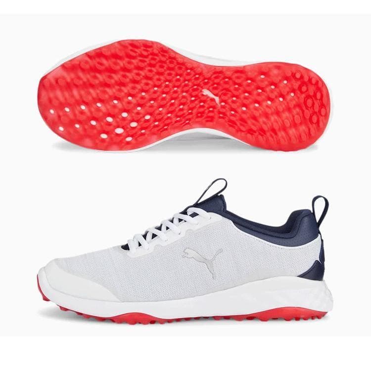新品 PUMA プーマ スパイクレス ゴルフシューズ 26.5cm ホワイト