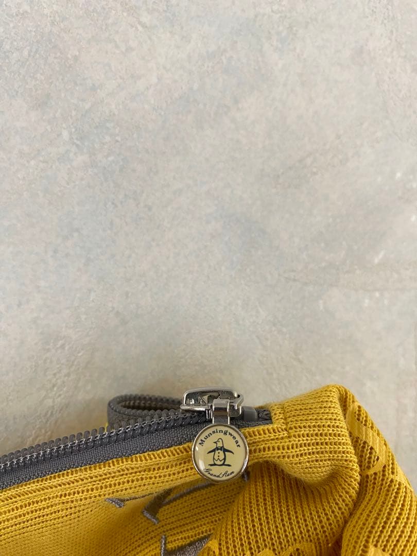 美品 Munsingwear ハーフジップトレーナー L 芥子色 メンズ ゴルフ