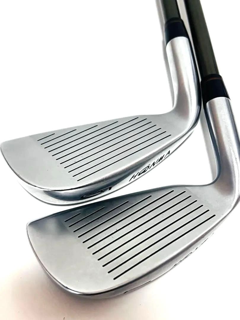 極美品 HONMA 金モグラ 星4 シャフト星4 2本セット アイアン GP R