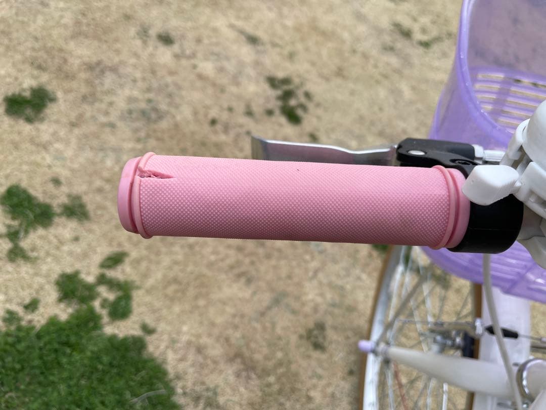 子供用自転車 ホワイト・ピンク