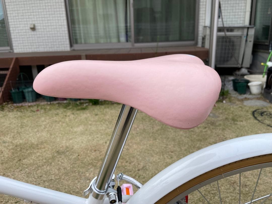 子供用自転車 ホワイト・ピンク