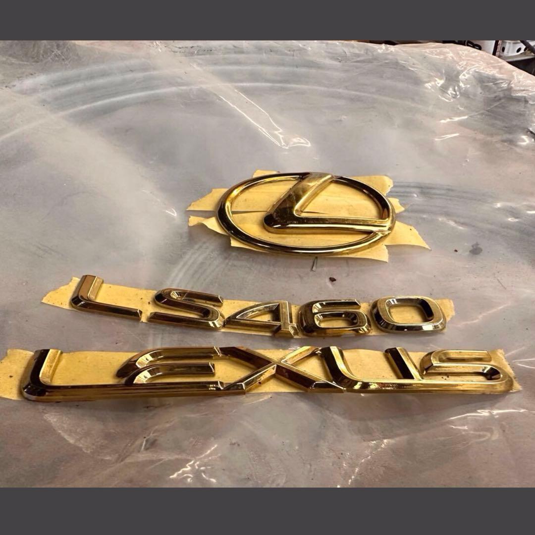 LS460 レクサス　エンブレム　ゴールド