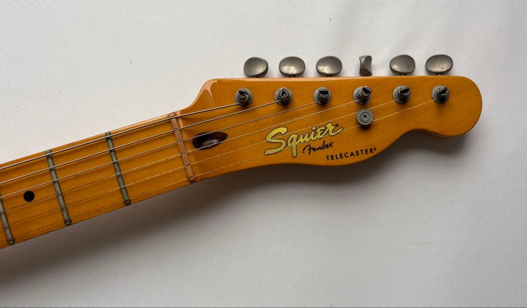 Squier Telecaster アイボリー/ブラック ギター　ジャンク品