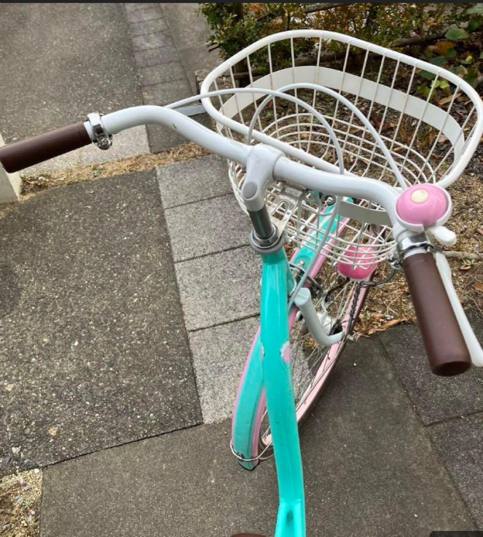 自転車 25インチ ミントグリーン エメラルドグリーン