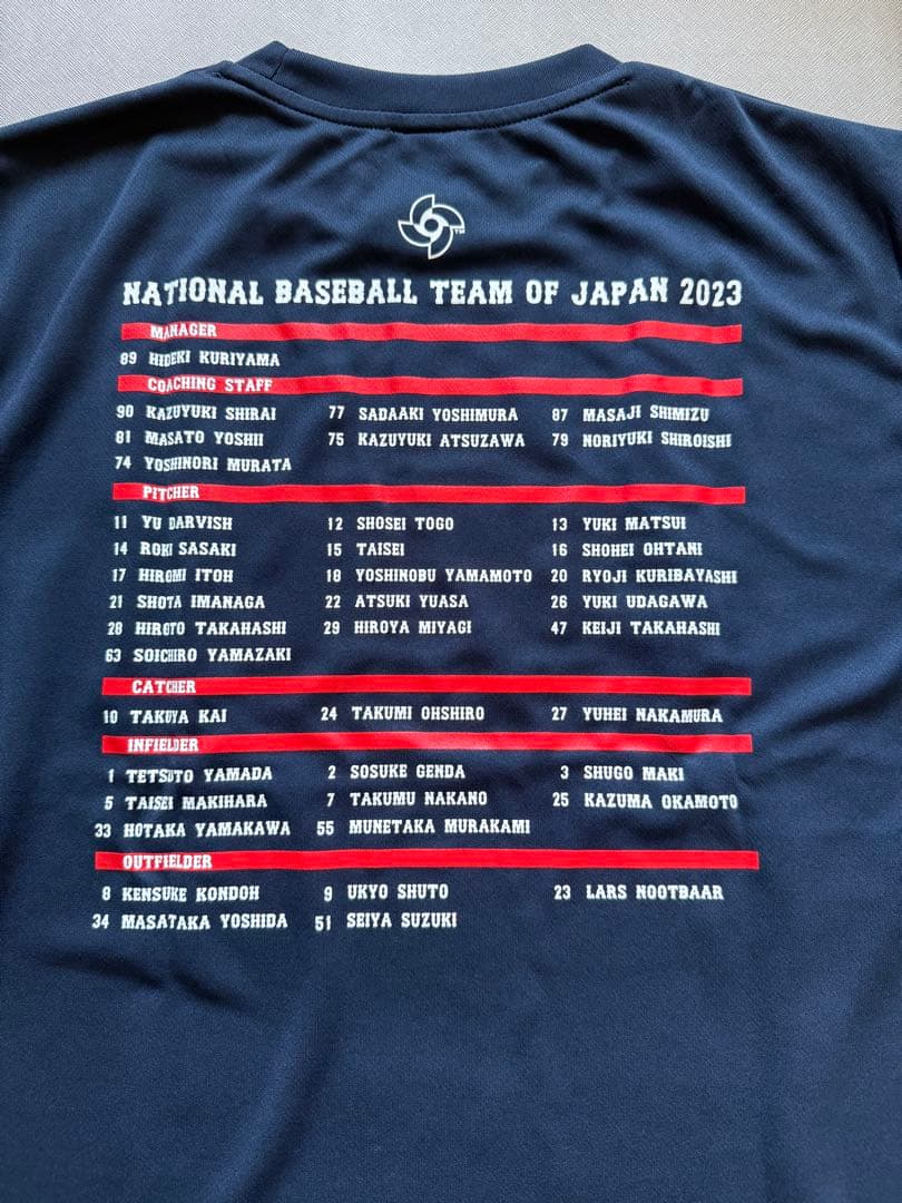 WBC 優勝記念メンバーTシャツ 大谷翔平レプリカTシャツ2枚セット サイズXL