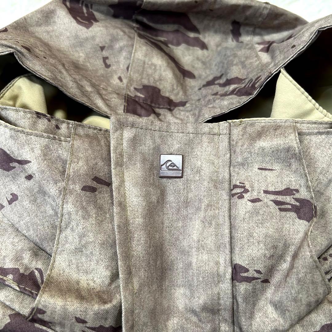 QUIKSILVER カモフラージュ スノーボードジャケット上 XS(S)